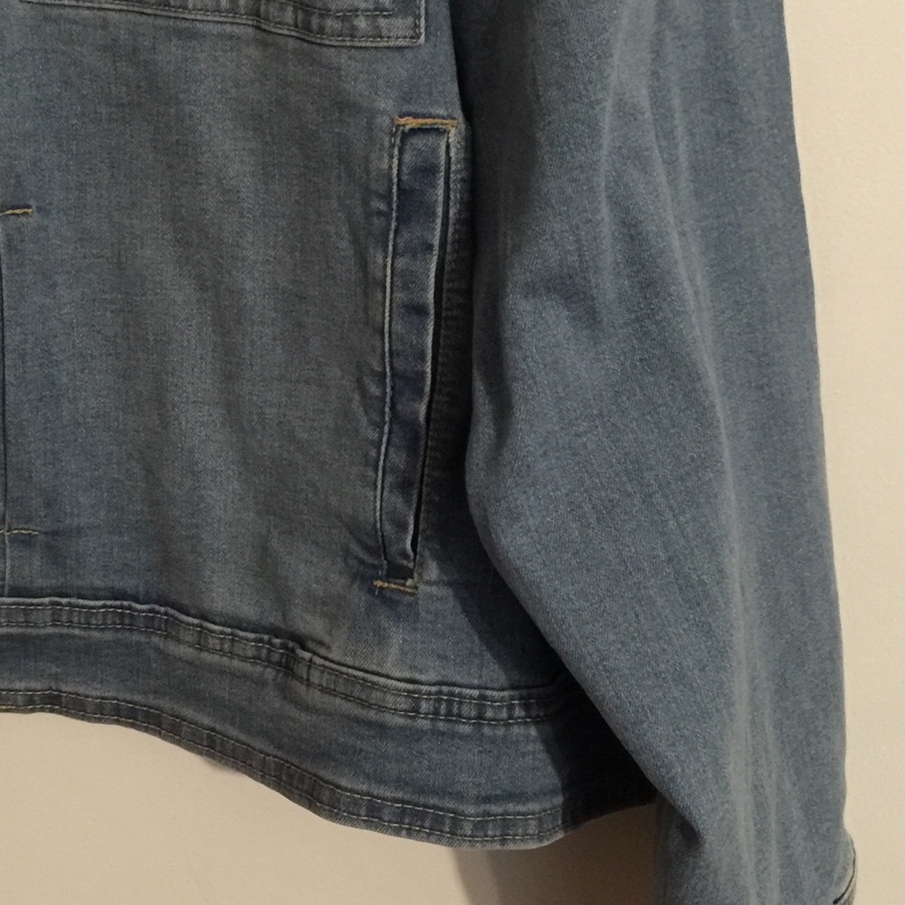 Plus Size Jean Jacket - Picture 4 of 5
